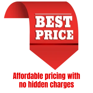 Affordable pricing with no hidden charges