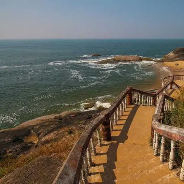 Tannirbhavi Beach for romantic sunset walks