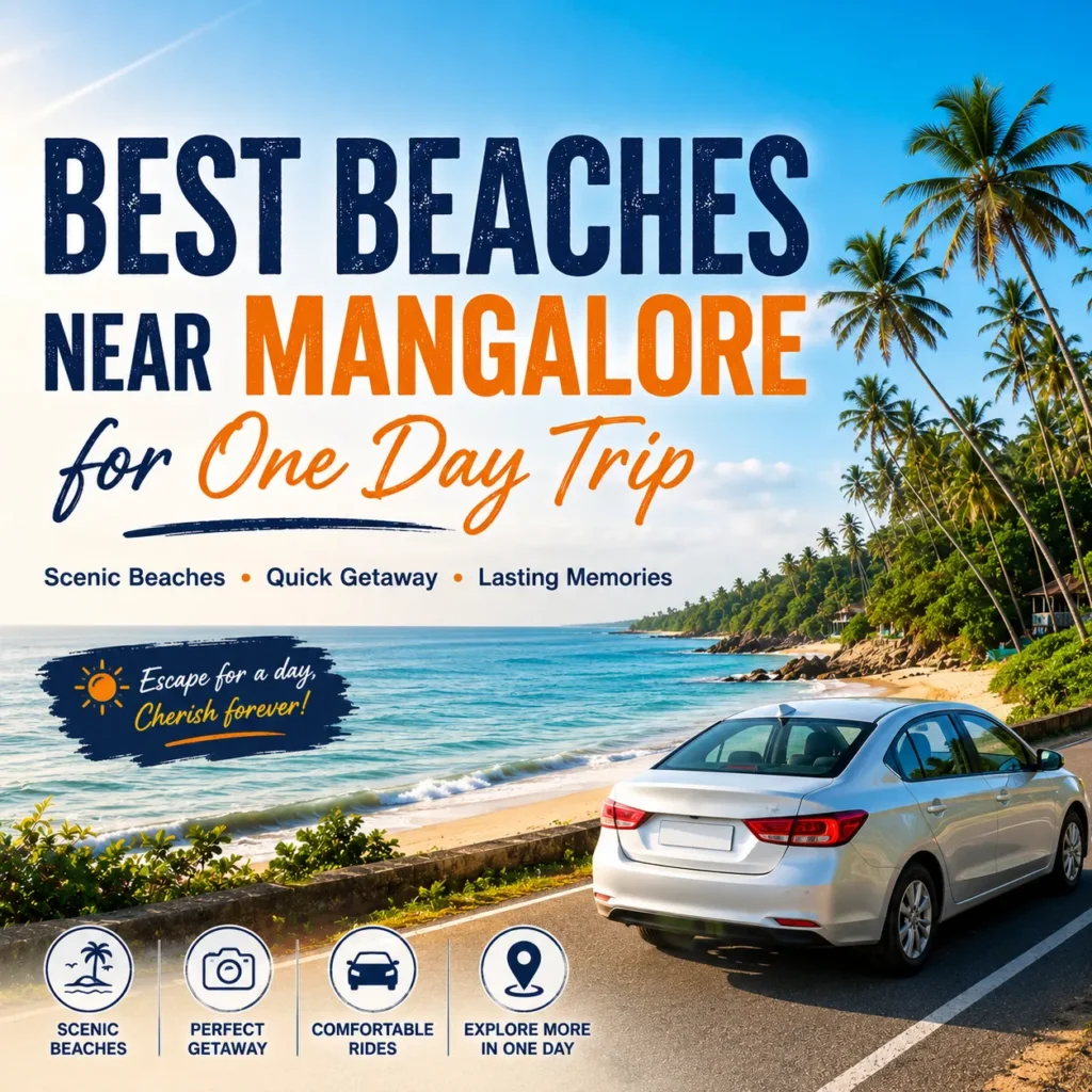 Best Beaches Near Mangalore for a One Day Trip by Taxi