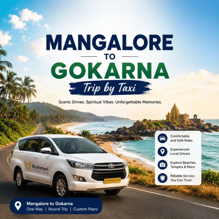 Mangalore to Gokarna Trip by Taxi