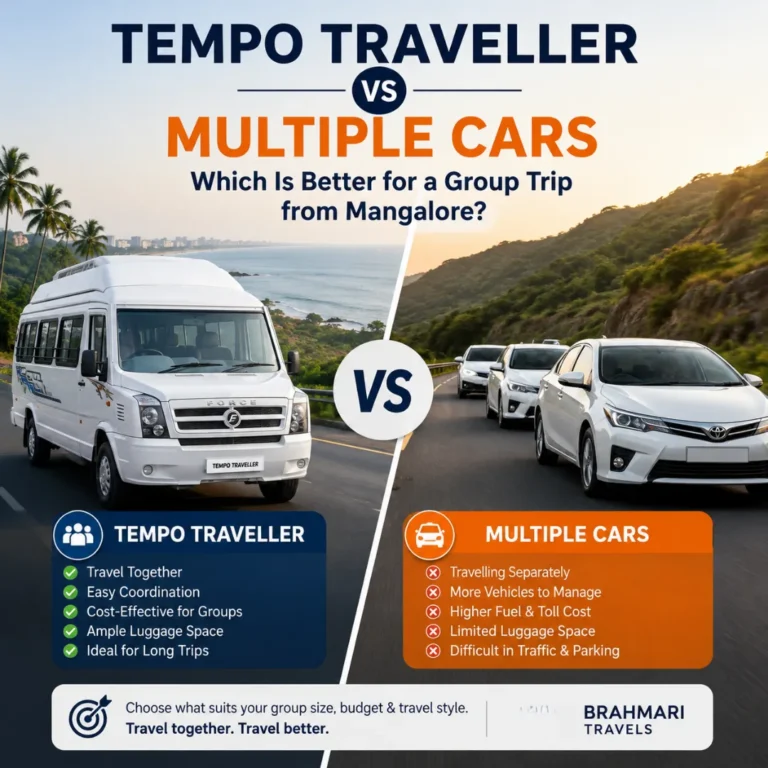 Tempo Traveller vs Multiple Cars Which Is Better for a Group Trip from Mangalore