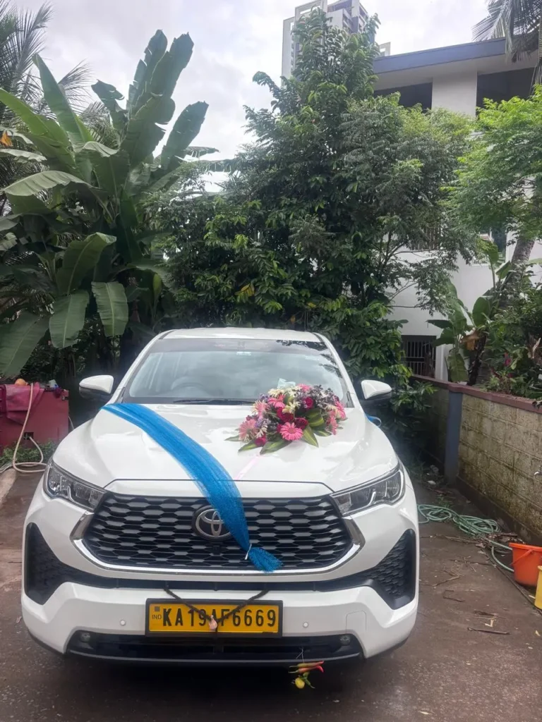Wedding taxi Toyota Innova Hycross in Mangalore